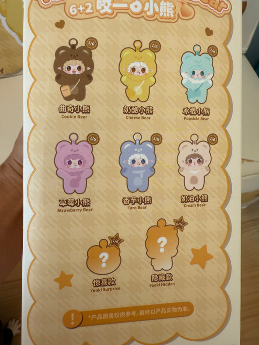 Yooki take a bite of bear