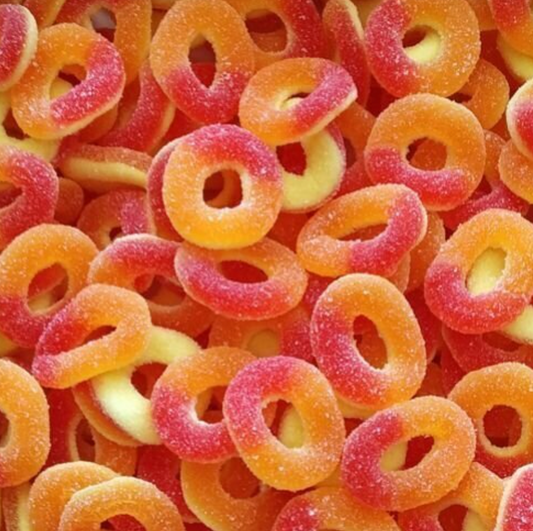 Anneaux sucrés pêche Dulceplus