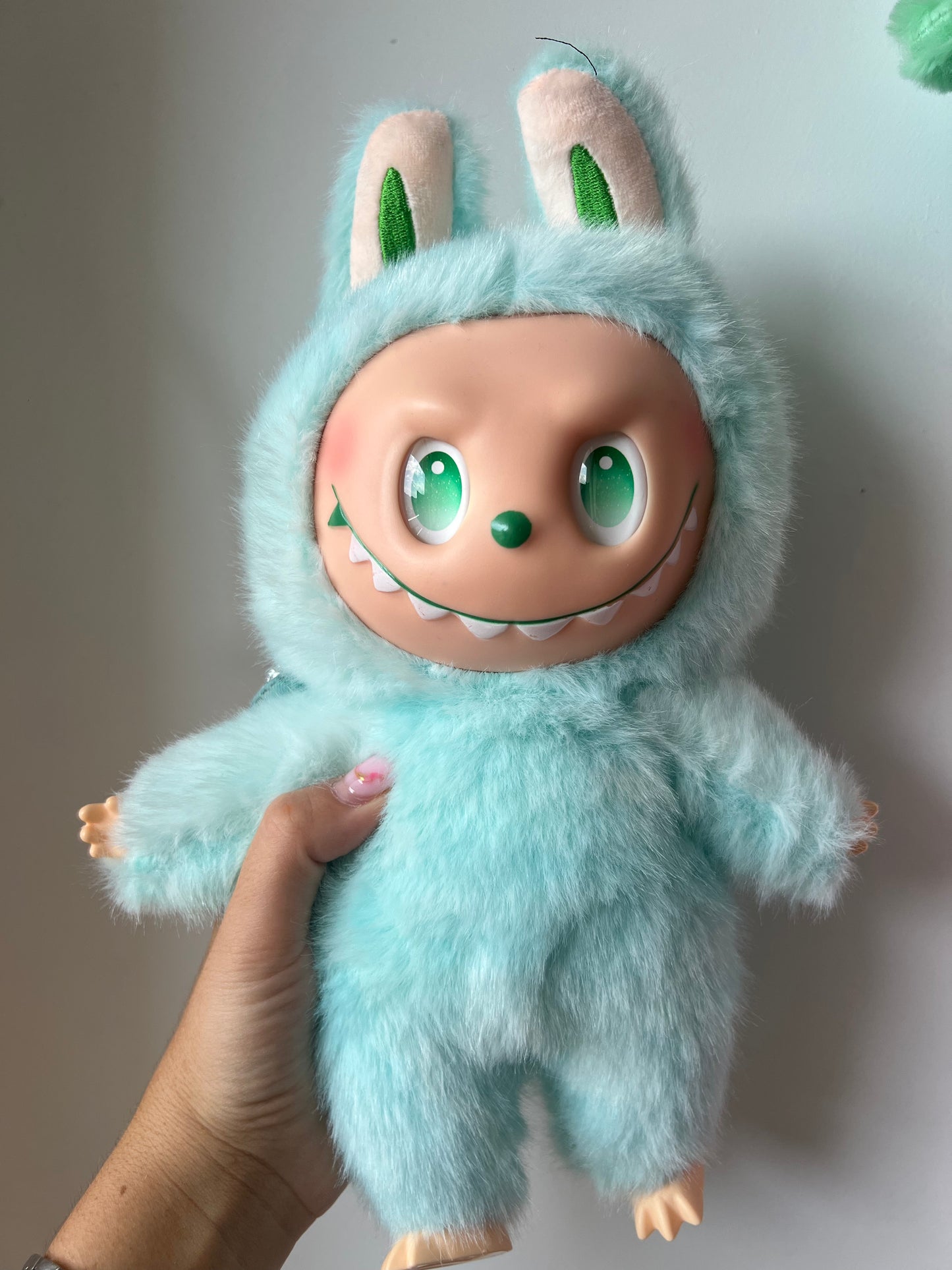 Labubu zimomo bleu/vert