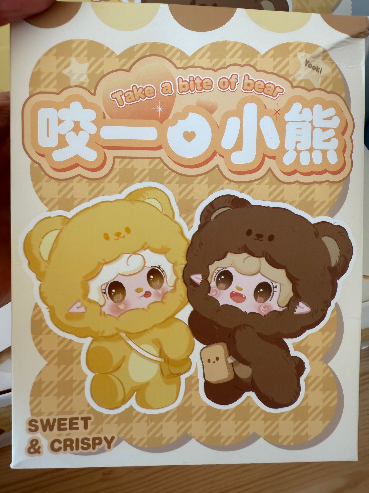 Yooki take a bite of bear